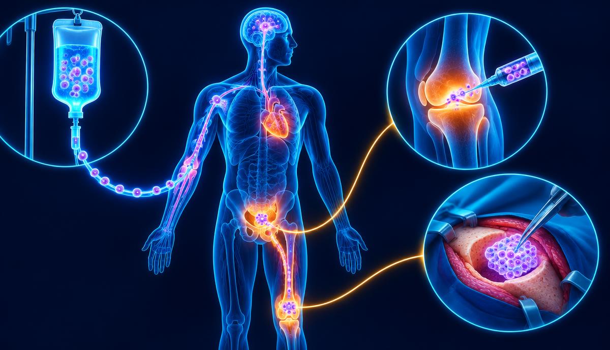 How Are Stem Cells Delivered? IV Infusion, Injection, and Implantation Compared